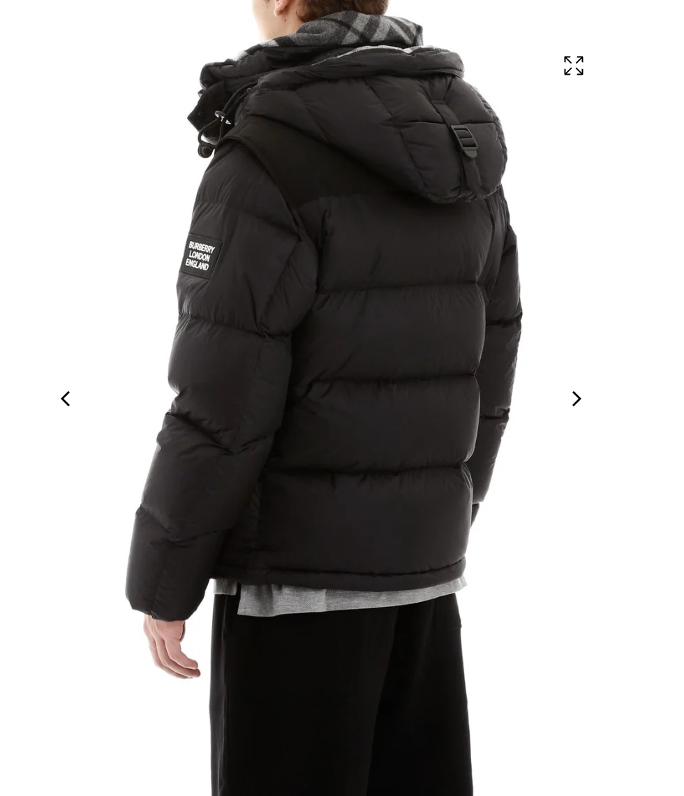 Check Detachable Puffer Jacket - Image 3
