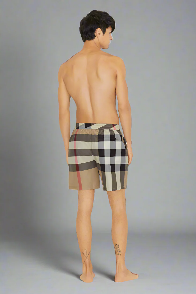 Check Swim Shorts - Image 4