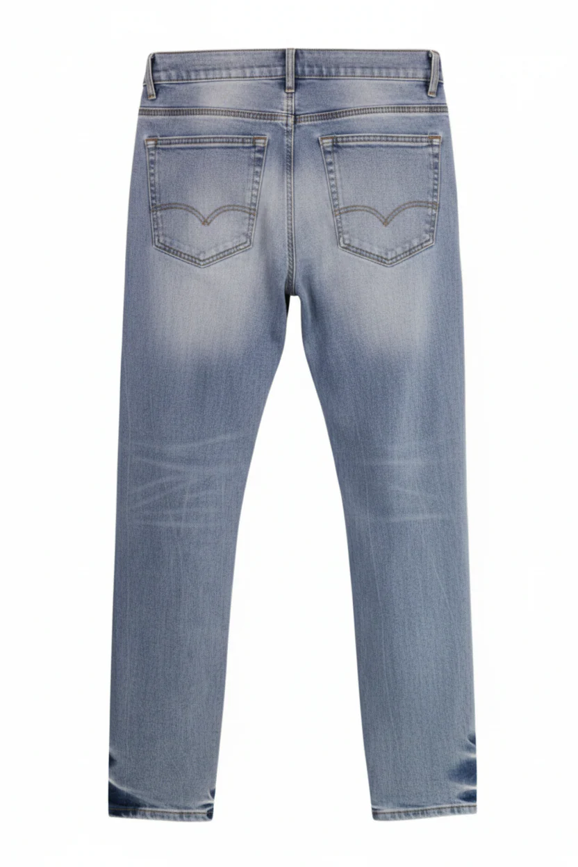Slim Purple Jeans Washed Blue - Image 3